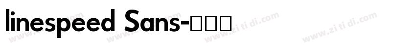 linespeed Sans字体转换
